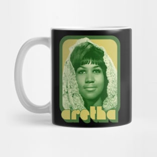 Aretha Franklin - 70s Soul Queen - Retro Music Icon Mug